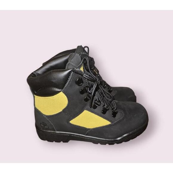 Timberland Field Boots Boys (Size 4) Black Yellow NEW WITHOUT BOX - Picture 3 of 12